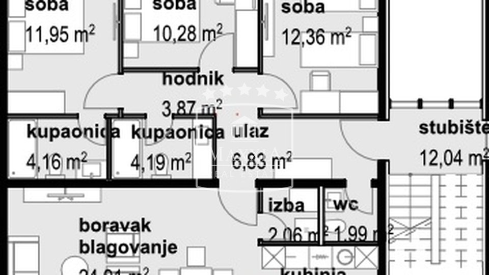 Novogradnja! Luksuzni stan u Privlaci 147m2 pogled more! 392000€
