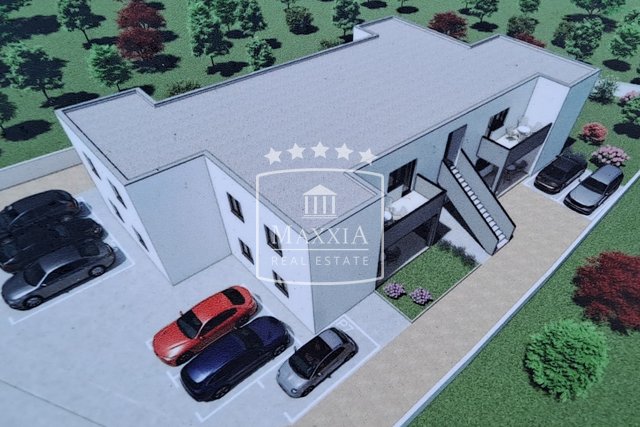 Zaton - jednosoban stan od 54m2 s parkirnim mjestom; gradnja predviđena za ljeto 2024! 135000€