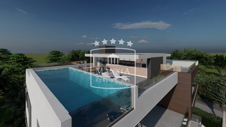 Zaton - PENTHOUSE of 137m2 with a pool and a sea view! 822120€