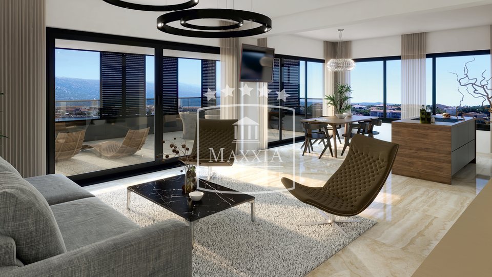 Vinjerac - luksuzni penthouse 169m2 s krovnom terasom i jacuzzijem! 650000€