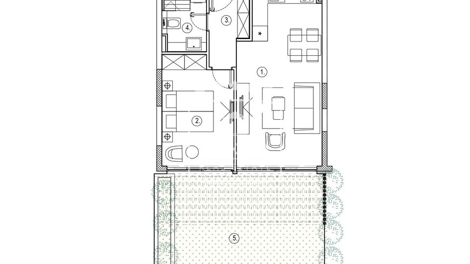 Apartment, 47 m2, For Sale, Sukošan
