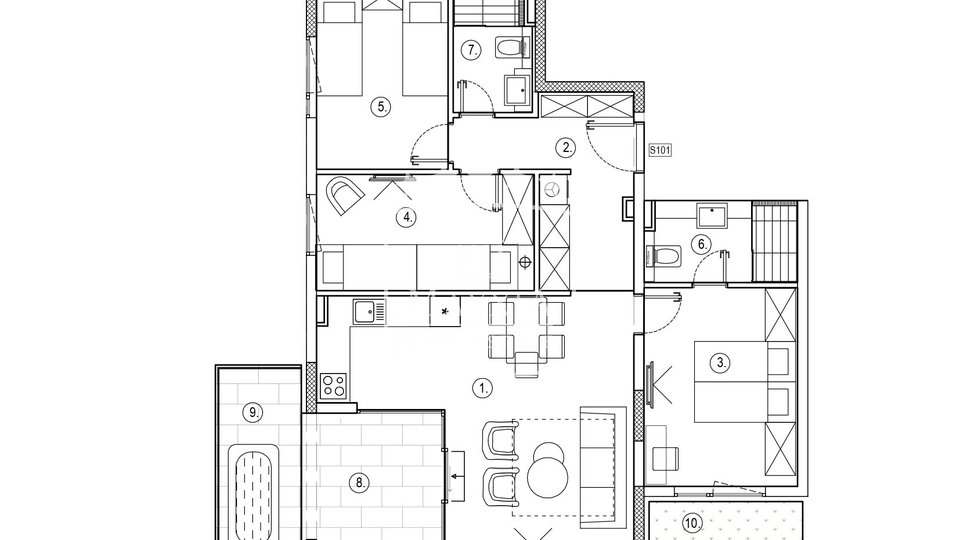 Appartamento, 86 m2, Vendita, Sukošan