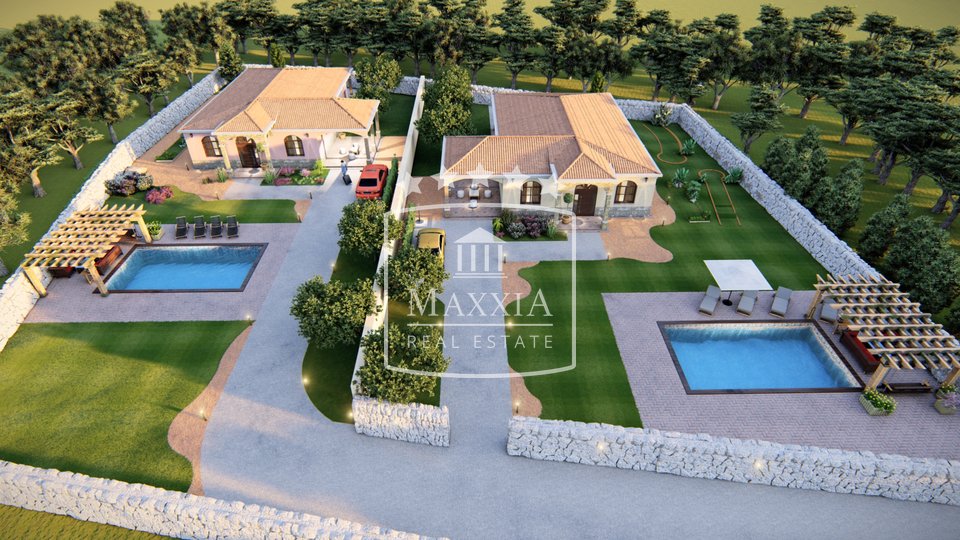 Smilčić - Baugrundstück mit Projekt für Villen! 140000 €