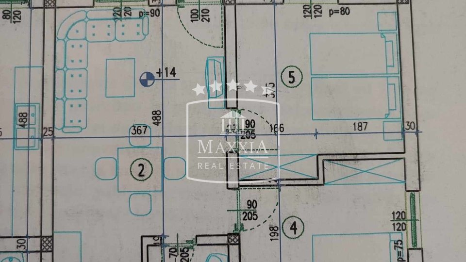 Kruševo - 2.5 soban ap. cca 150m od mora! 129000€