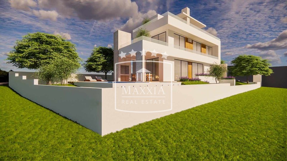 Diklo - vrhunska villa 330m2 sa bazenom pogled more! 1590000€