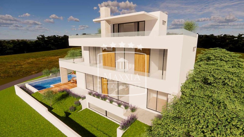 Diklo - vrhunska villa 330m2 sa bazenom pogled more! 1590000€